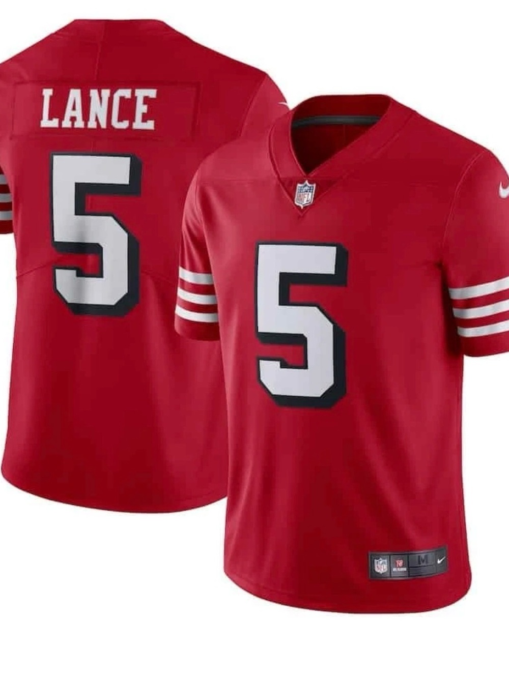 San Francisco 49ers Trey Lance Red Nike Game Jersey - Size XL - NWT